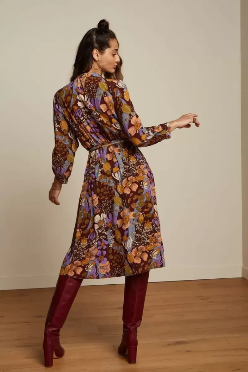 King Louie Jurken<Phoebe Dress Nifty Rum Brown