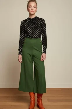 King Louie Broeken<Pia Culotte Milano Uni Kale Green