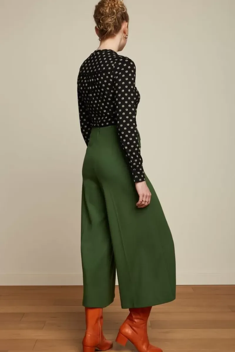 King Louie Broeken<Pia Culotte Milano Uni Kale Green