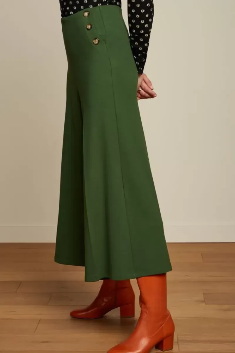 King Louie Broeken<Pia Culotte Milano Uni Kale Green