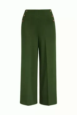 King Louie Broeken<Pia Culotte Milano Uni Kale Green