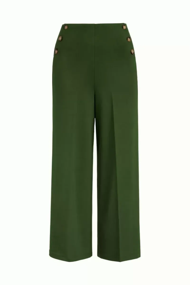 King Louie Broeken<Pia Culotte Milano Uni Kale Green