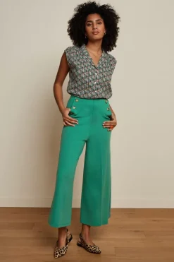 King Louie Broeken<Pia Culotte Milano Uni Mid Green