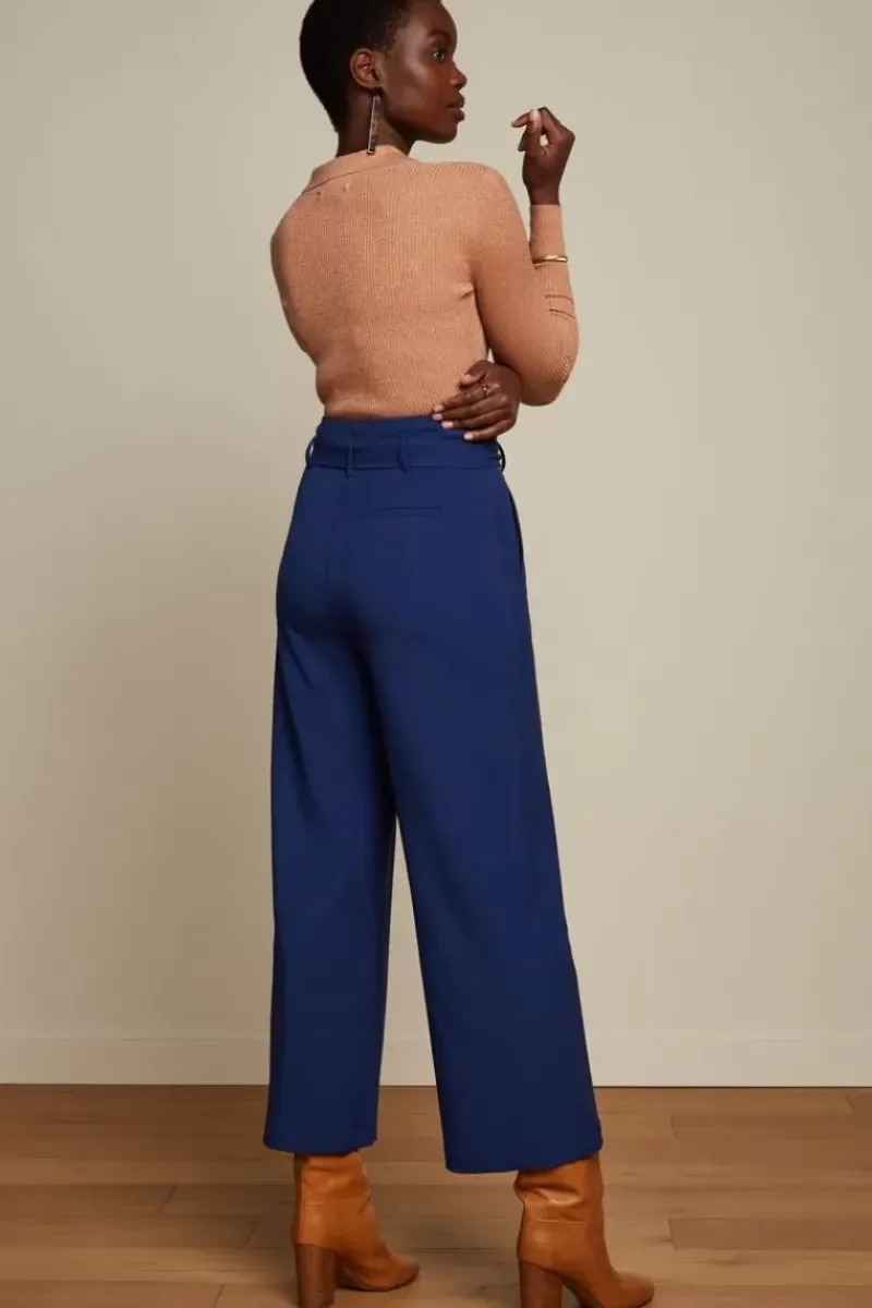King Louie Tops & Shirts<Polo Rib Top Lapis Dusty Coral