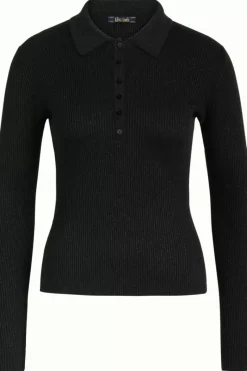 King Louie Tops & Shirts<Polo Rib Top Lapis Black