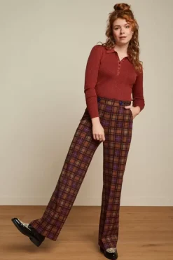 King Louie Tops & Shirts<Polo Rib Top Lapis Pecan Brown