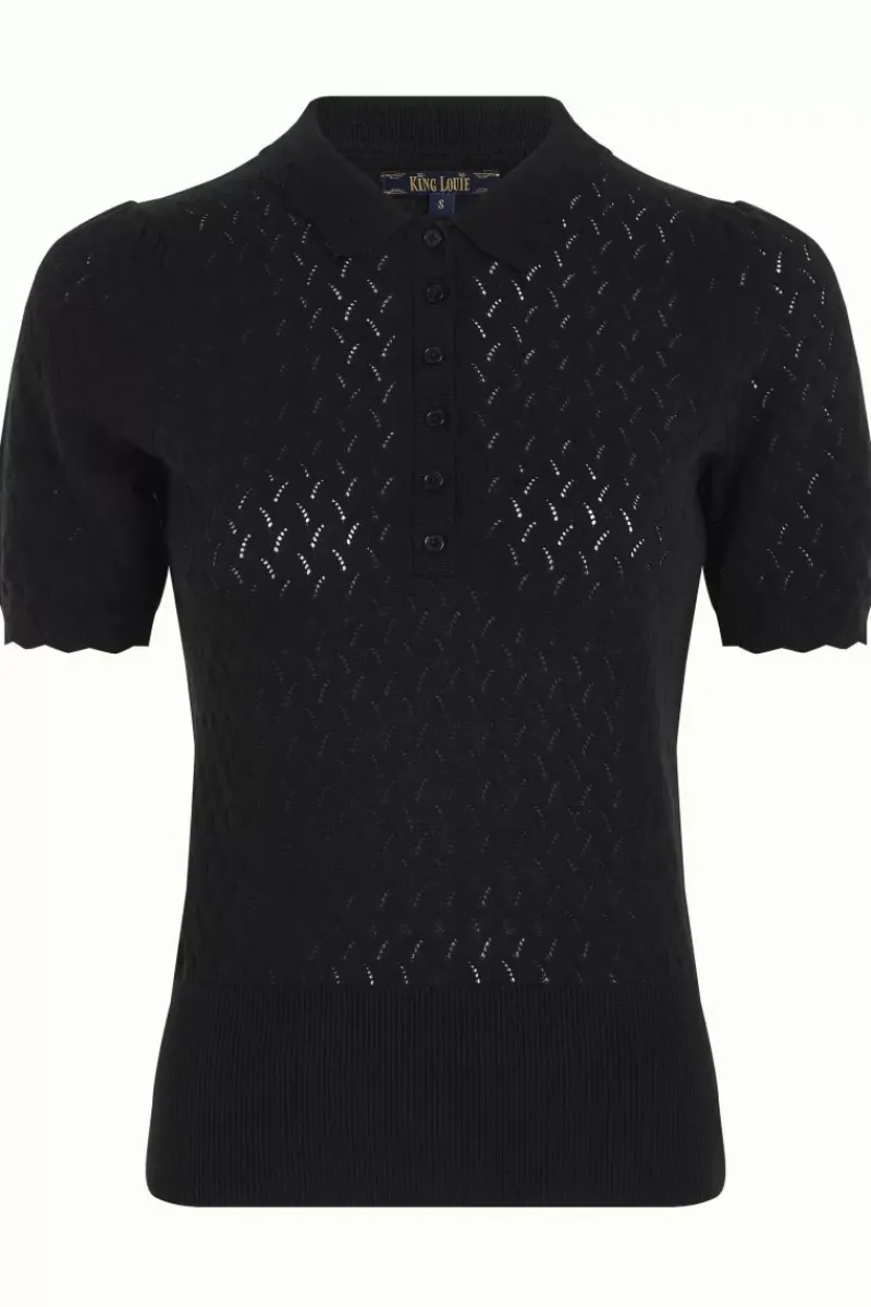 King Louie Tops & Shirts<Polo Top Rocky Ajour Black