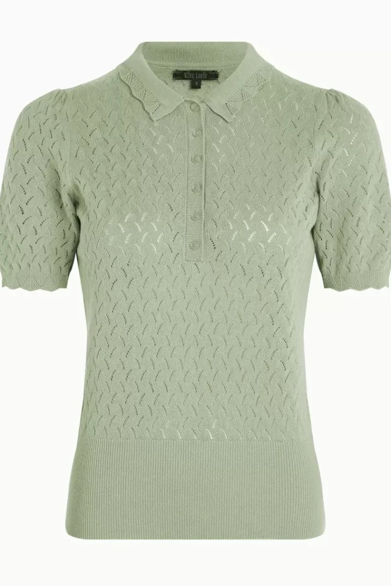 King Louie Tops & Shirts<Polo Top Rocky Ajour Foam Green