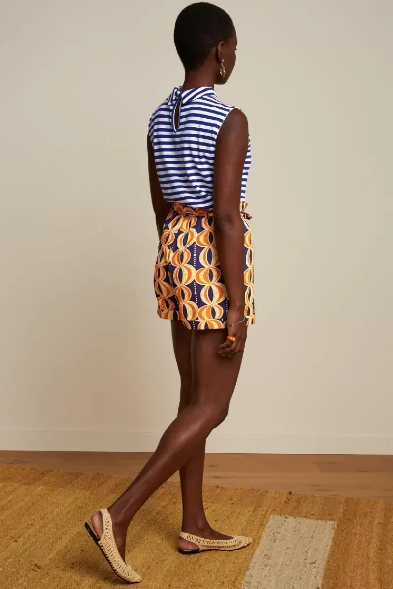 King Louie Broeken<Renee Shorts Bambaataa Deep Blue