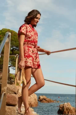 King Louie Broeken<Renee Shorts Carambola Jalapeno Red