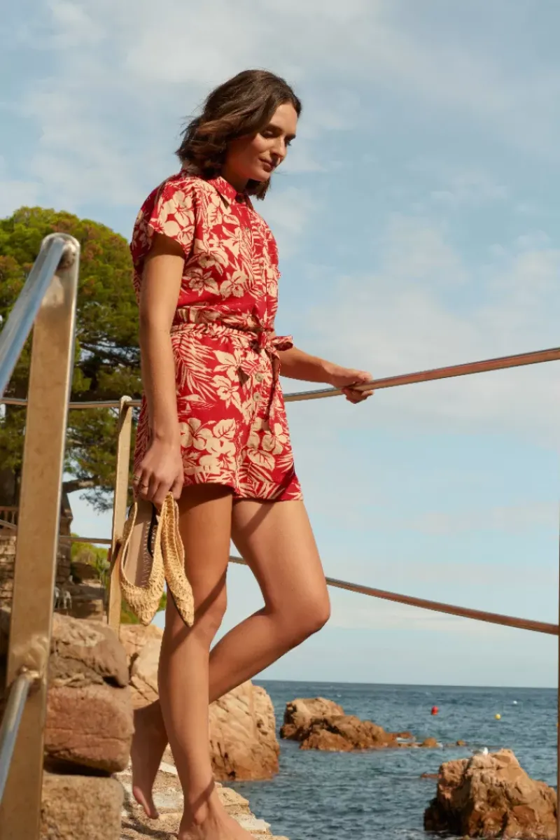 King Louie Broeken<Renee Shorts Carambola Jalapeno Red