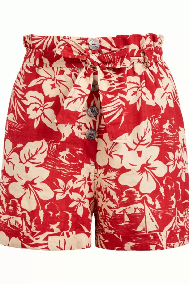 King Louie Broeken<Renee Shorts Carambola Jalapeno Red