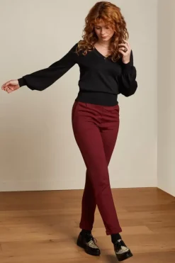 King Louie Broeken<Roisin Pants Milano Uni Brique Red