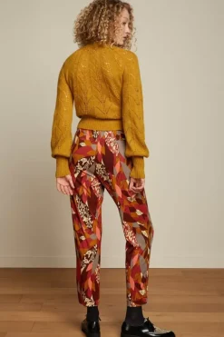 King Louie Broeken<Roisin Pants Temple Mineral Red
