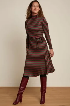 King Louie Jurken<Rollneck Dress Jardin Stripe Black