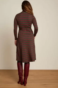 King Louie Jurken<Rollneck Dress Jardin Stripe Black