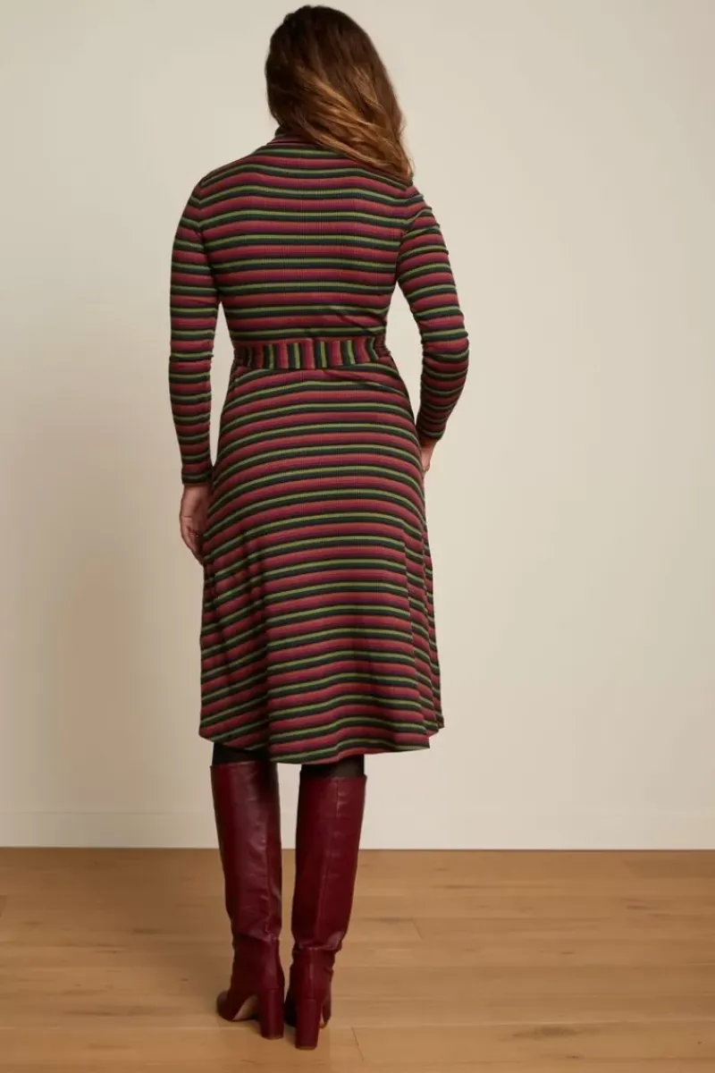 King Louie Jurken<Rollneck Dress Jardin Stripe Black
