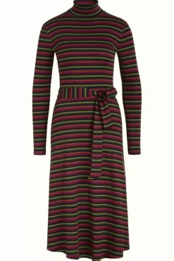 King Louie Jurken<Rollneck Dress Jardin Stripe Black