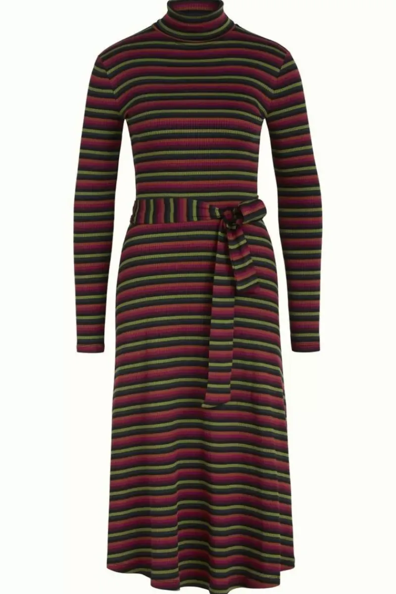 King Louie Jurken<Rollneck Dress Jardin Stripe Black