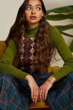 King Louie Truien<Rollneck Top Briolette Posey Green