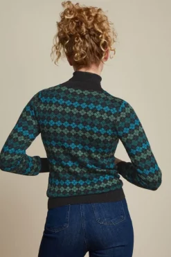 King Louie Truien<Rollneck Top Clover Lapis Blue