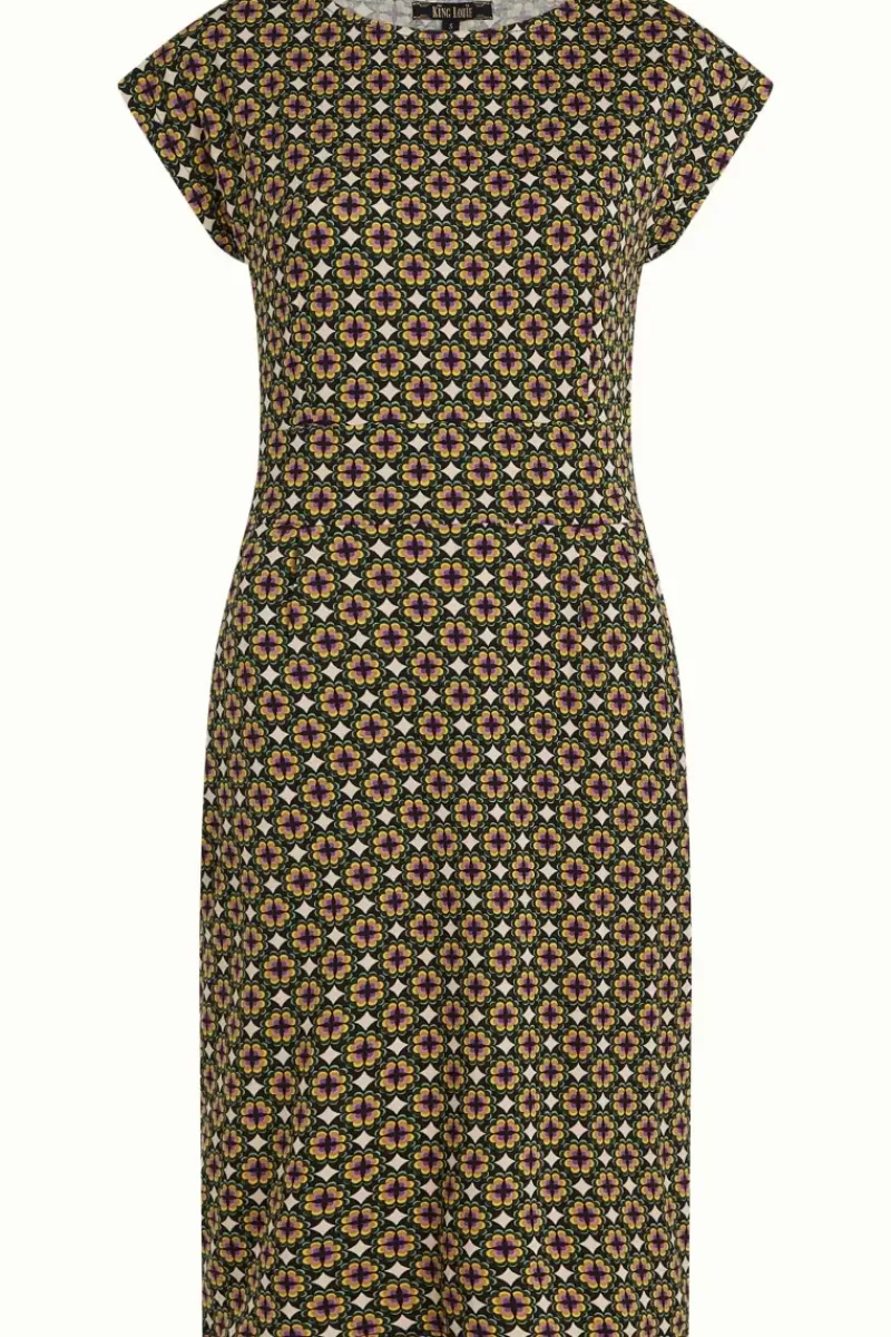 King Louie Jurken<Rose Dress Tortola Jade Green
