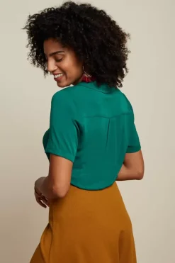 King Louie Blouses<Rosie Blouse Burla Eden Green