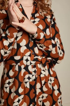 King Louie Jurken<Rosie Midi Dress Bassline Black