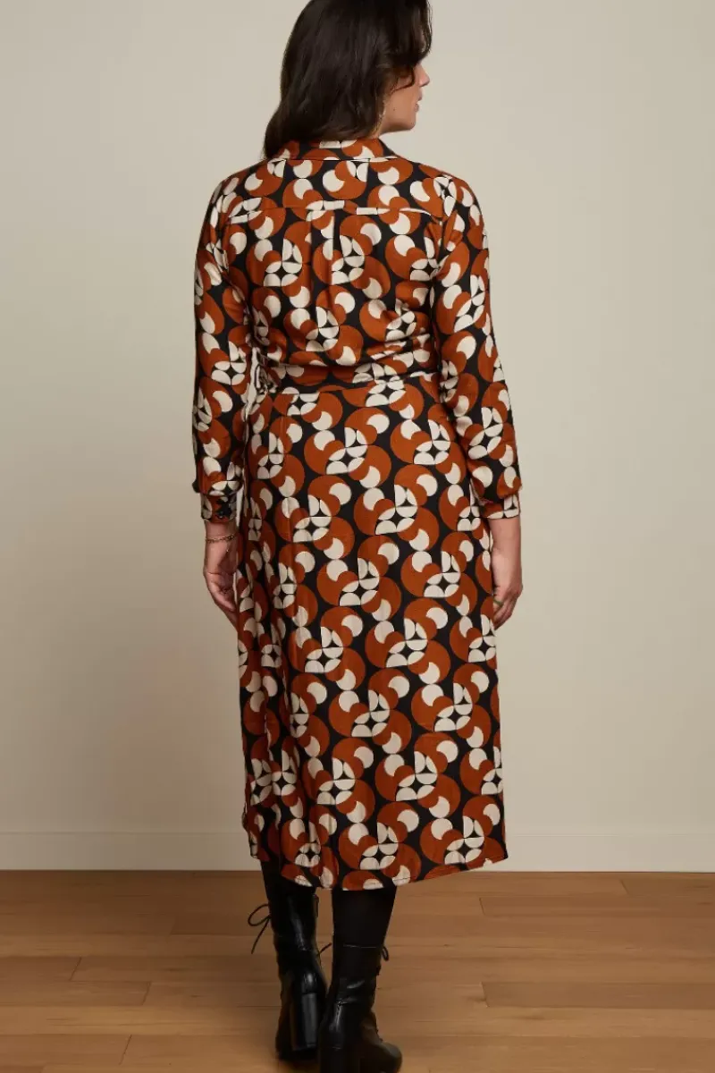 King Louie Jurken<Rosie Midi Dress Bassline Black