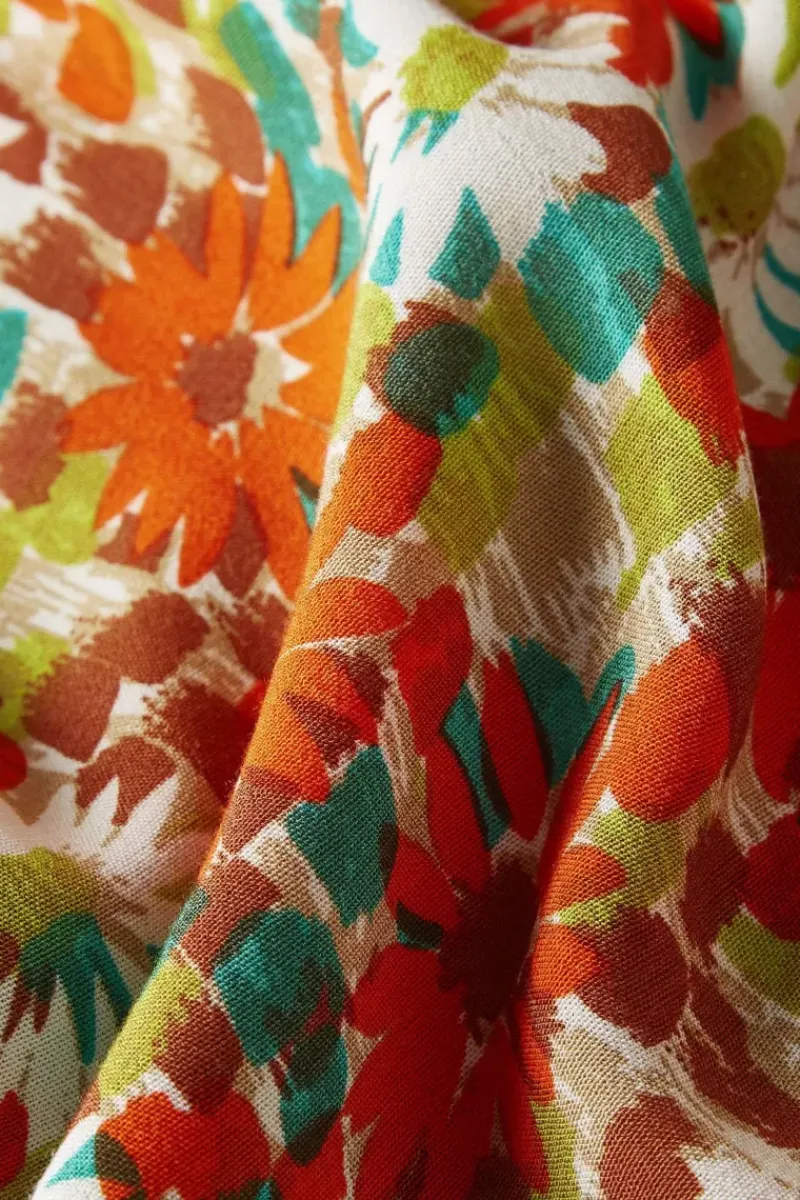 King Louie Jurken<Rosie Midi Dress Keylime Spicy Orange