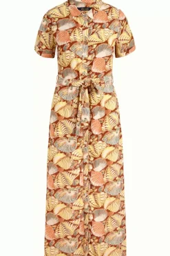 King Louie Jurken<Rosie Midi Dress Neptuno Cognac Orange