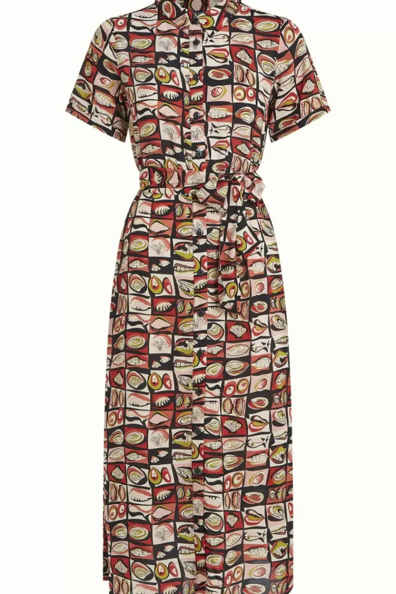 King Louie Jurken<Rosie Midi Dress St Vincent Black