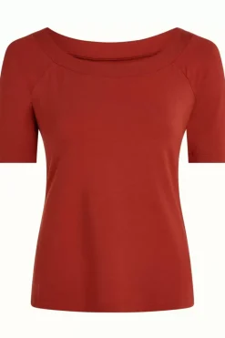 King Louie Tops & Shirts<Sarah Top Ecovero Light Sienna Red