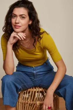 King Louie Tops & Shirts<Sarah Top Ecovero Light Spring Yellow