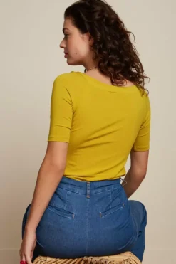 King Louie Tops & Shirts<Sarah Top Ecovero Light Spring Yellow