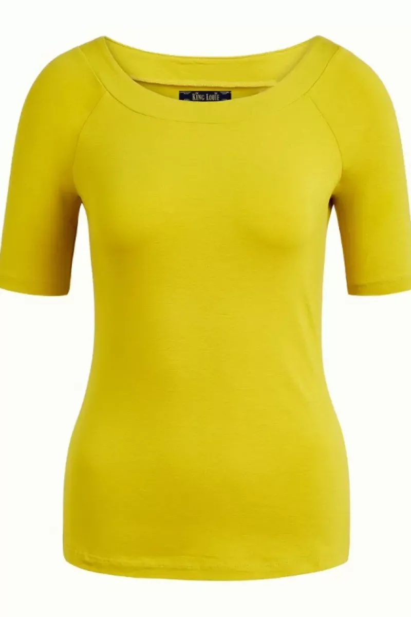 King Louie Tops & Shirts<Sarah Top Ecovero Light Spring Yellow