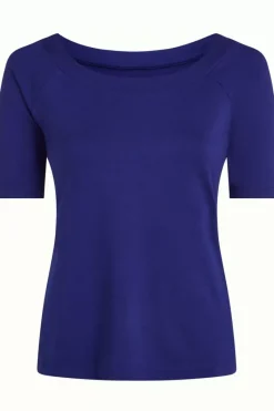 King Louie Tops & Shirts<Sarah Top Ecovero Light Deep Blue