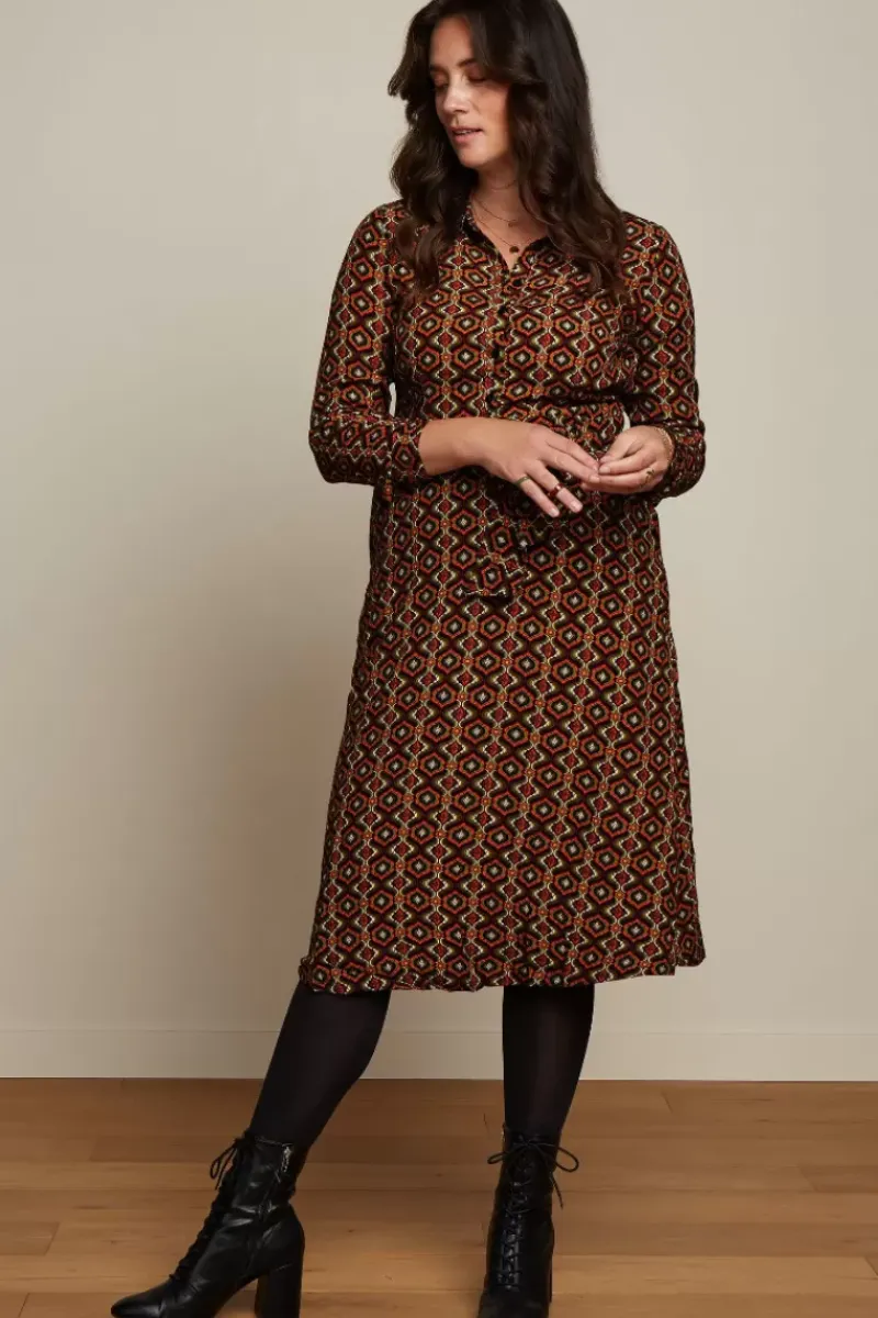 King Louie Jurken<Sheeva Dress Hotspot Mineral Red