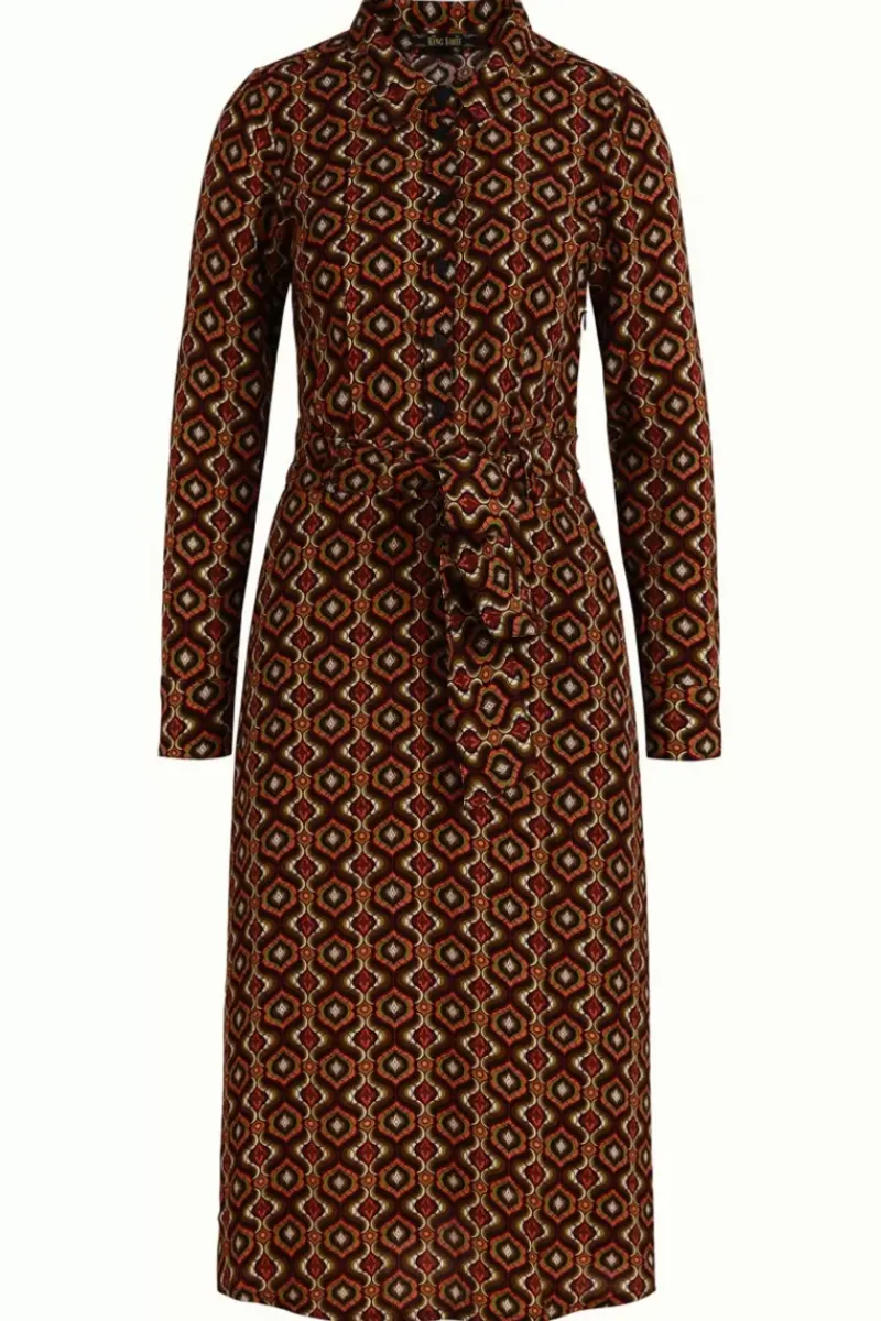 King Louie Jurken<Sheeva Dress Hotspot Mineral Red