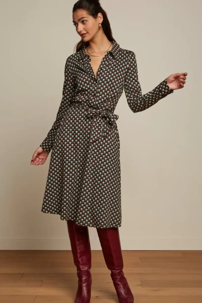King Louie Jurken<Sheeva Dress Rizzoli Smoke Green