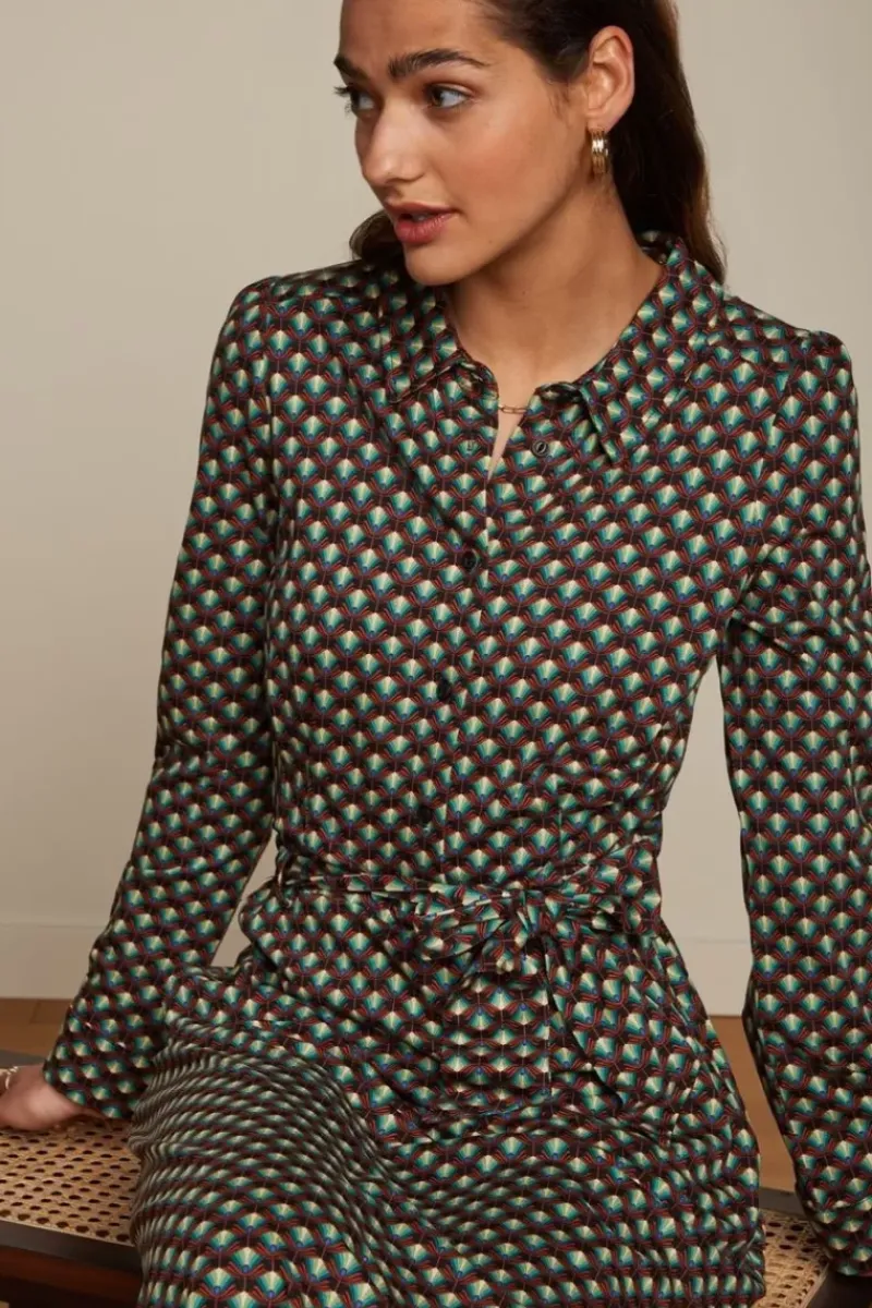 King Louie Jurken<Sheeva Dress Rizzoli Smoke Green
