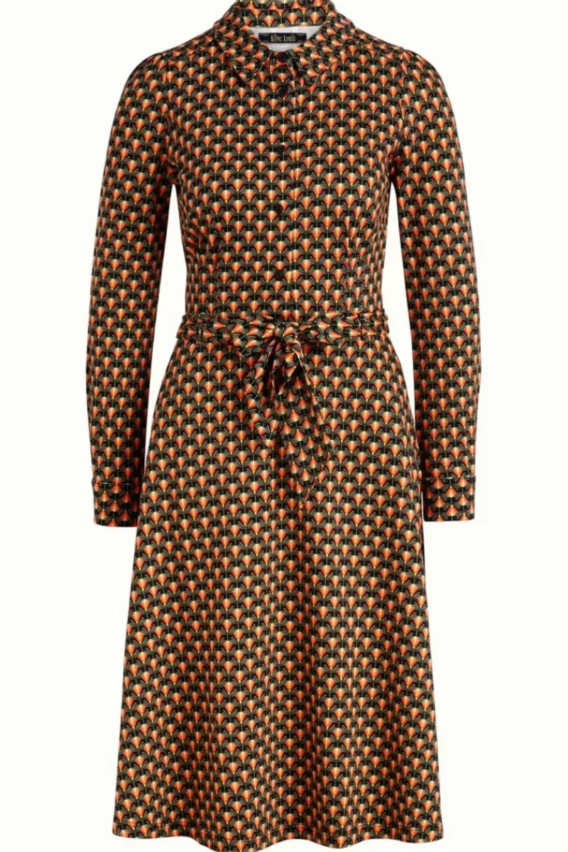King Louie Jurken<Sheeva Dress Rizzoli Tweed Orange