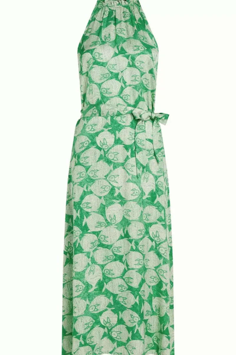 King Louie Jurken<Sherri Midi Dress Luna Lagoon Green