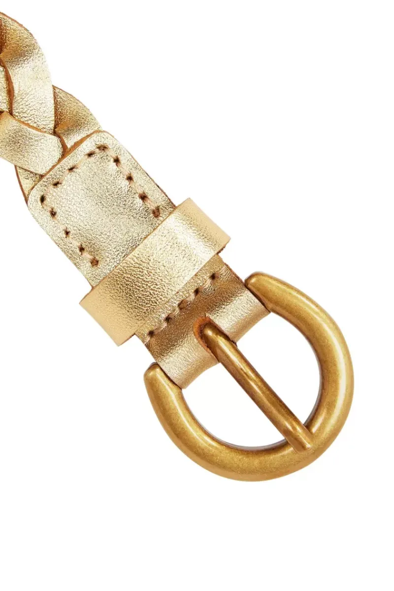 King Louie Vintage Accessoires<Shiny Braided Belt Gold