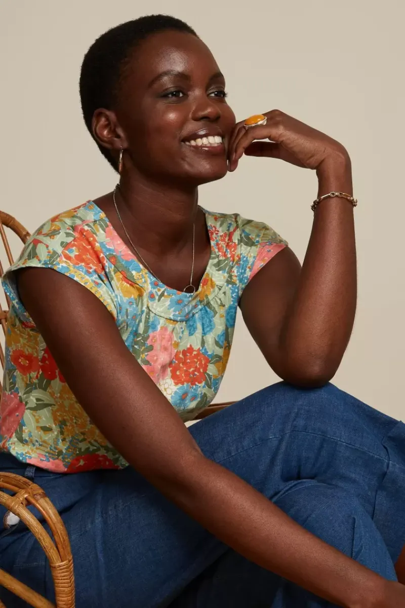 King Louie Tops & Shirts<Shirley Top Artemisa Cameo Green