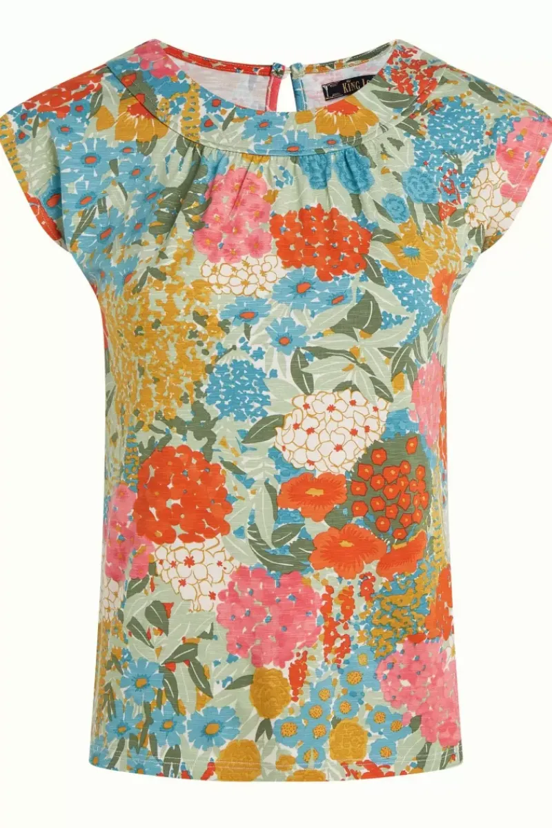 King Louie Tops & Shirts<Shirley Top Artemisa Cameo Green