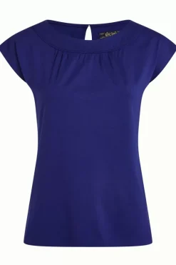 King Louie Tops & Shirts<Shirley Top Ecovero Light Deep Blue