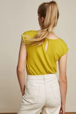 King Louie Tops & Shirts<Shirley Top Ecovero Light Spring Yellow