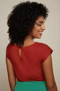 King Louie Tops & Shirts<Shirley Top Ecovero Light Sienna Red