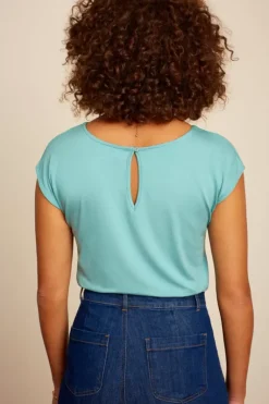 King Louie Tops & Shirts<Shirley Top Ecovero Light Matcha Green